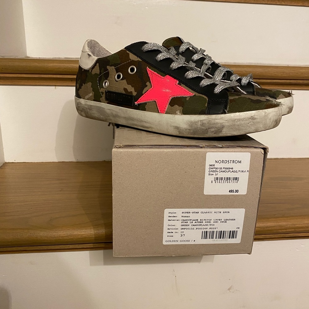 Barely worn size 7 (37) Golden Goose with box and dust bag